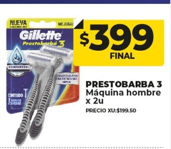 Supermayorista Vital Prestobarba 3 Maquina Hombre x2u oferta