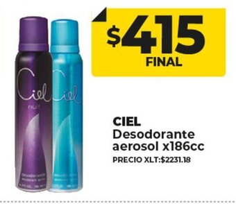 Supermayorista Vital Ciel Desodorante Aerosol x186cc oferta