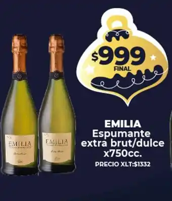 Supermayorista Vital Emilia Espumante Extra Brut/Dulce x750cc oferta