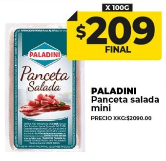 Supermayorista Vital Paladini Panceta Salada Mini oferta