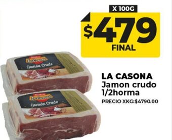 Supermayorista Vital La Casona Jamon Crudo 1/2 Horma oferta