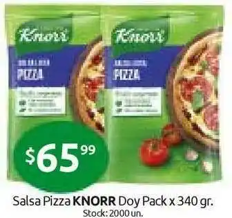 Cordiez Knorr Salsa Pizza Doy Pack x 340gr oferta
