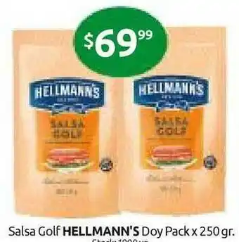 Cordiez Hellmann's Salsa Golf Doy Pack x 250gr oferta
