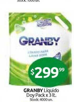 Cordiez Granby Liquido Doy Pack x 3lt oferta