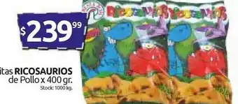 Cordiez Formitas Ricosaurios De Pollo x 400gr oferta