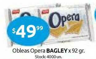 Cordiez Bagley Obleas Opera x 92gr oferta