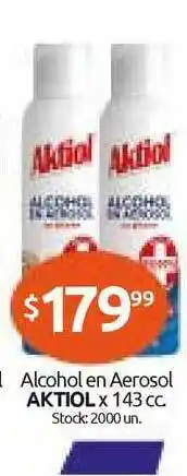 Cordiez Aktiol Alcohol En Aerosol x 143cc oferta