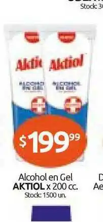 Aktiol Alcohol En Gel x 200cc