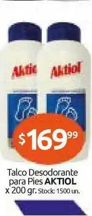 Cordiez Aktiol Talco Desodorante Para Pies x 200gr oferta
