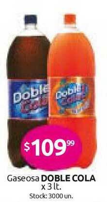 Cordiez Doble Cola Gaseosa x 3lt oferta