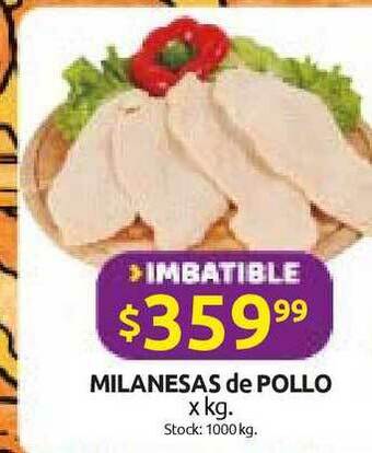 Cordiez Milanesas de Pollo oferta