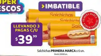 Cordiez Primera Marca Salchichas x 6un oferta
