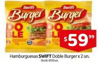 Cordiez Swift Doble Burger Hamburguesas x 2un oferta