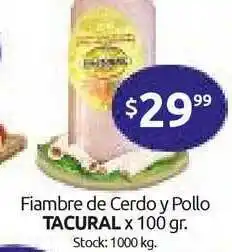 Cordiez Tacural Fiambre De Cerdo Y Pollo x 100gr oferta