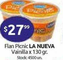 Cordiez La Nueva Flan Picnic Vainilla x 130gr oferta