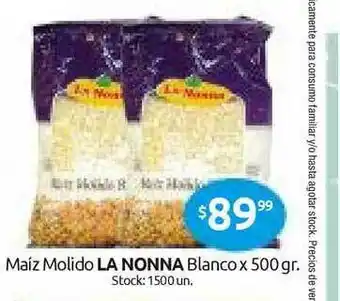 Cordiez La Nonna Maiz Molido Blanco x 500gr oferta
