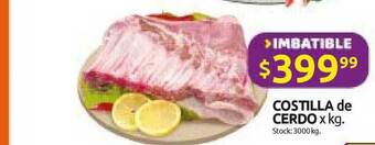 Cordiez Costilla de Cerdo oferta