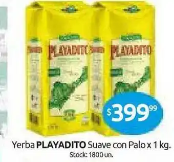 Cordiez Playadito Suave Con Palo Yerba x 1kg oferta