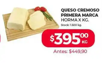 Primera Marca Queso Cremoso Horma