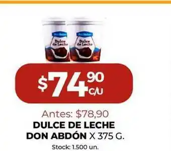 Super MAMI Don Abdón Dulce De Leche x 375g oferta