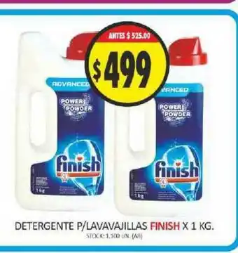 Supermercados Becerra Finish Detergente P/Lavavajillas x 1kg oferta