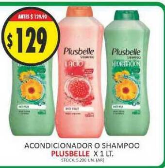 Supermercados Becerra Plusbelle Acondicionador O Shampoo x 1lt oferta