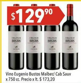 Hergo Eugenio Bustos Malbec/Cab Sauv Vino x 750cc oferta