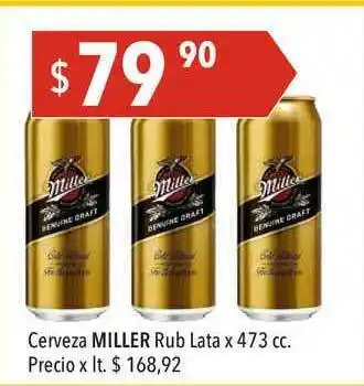 Hergo Miller Fub Cerveza x 473cc oferta