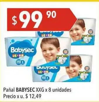 Hergo Babysec Pañal XXG x 8 Unidades oferta