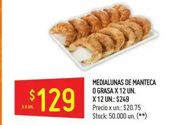 Changomas Medialunas De Manteca O Grasa x12 Un x 12 Un oferta