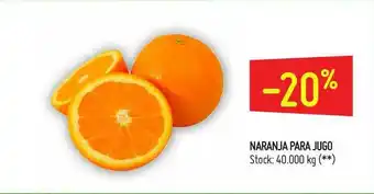 Changomas -20% Naranja Para Jugo oferta