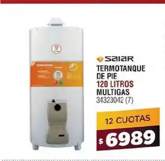 Bringeri Saiar Termotanque De Pie 120 Litros Multigas oferta