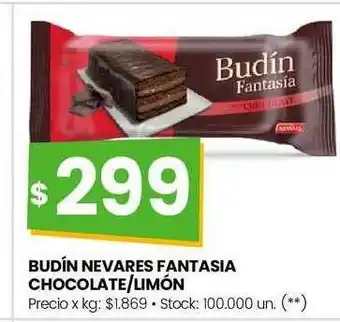 Changomas Budín nevares fantasia chocolate-limón oferta