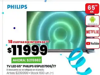 Changomas Tv led 65 oferta