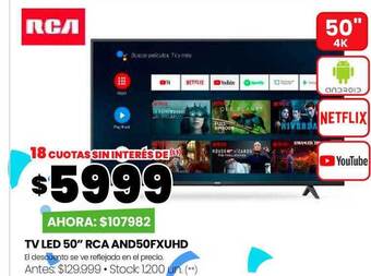 Changomas Tv led 50 oferta