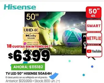 Changomas Tv led 50 oferta
