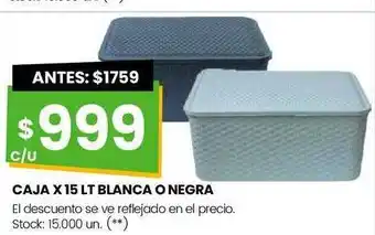 Changomas Caja blanca o negra oferta
