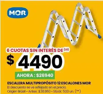 Changomas Escalera multipropósito 12 escalones mor oferta