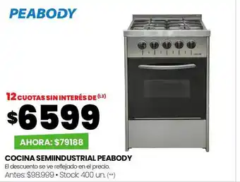 Changomas Cocina semindustrial peabody oferta