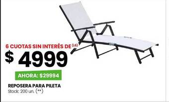 Changomas Reposera para pileta oferta