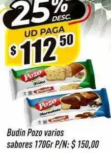 Supermercados Comodin Budin pozo varios sabores oferta