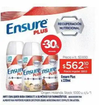 Farmacity Ensure plus oferta