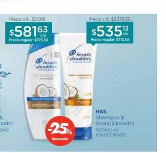 Farmacity H&s shampoo & acondicionador oferta
