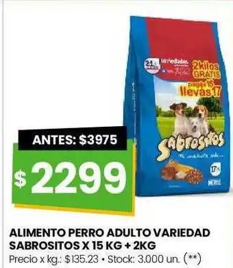Changomas Alimento perro adulto variedad sabrositos oferta