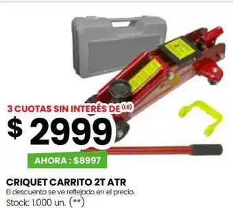 Changomas Criquet carrito 2t atr oferta
