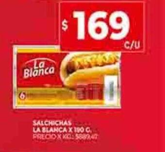 Supermercados DIA Salchichas la blanca oferta