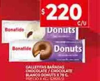 Supermercados DIA Galletitas bañadas chocolate chocolate blanco donuts oferta