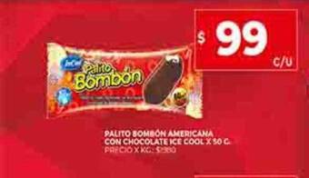 Supermercados DIA Palito bombón americana con chocolate ice cool oferta