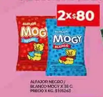 Supermercados DIA Alfajor negro blanco mogy oferta