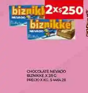 Supermercados DIA Chocolate nevado biznikke oferta